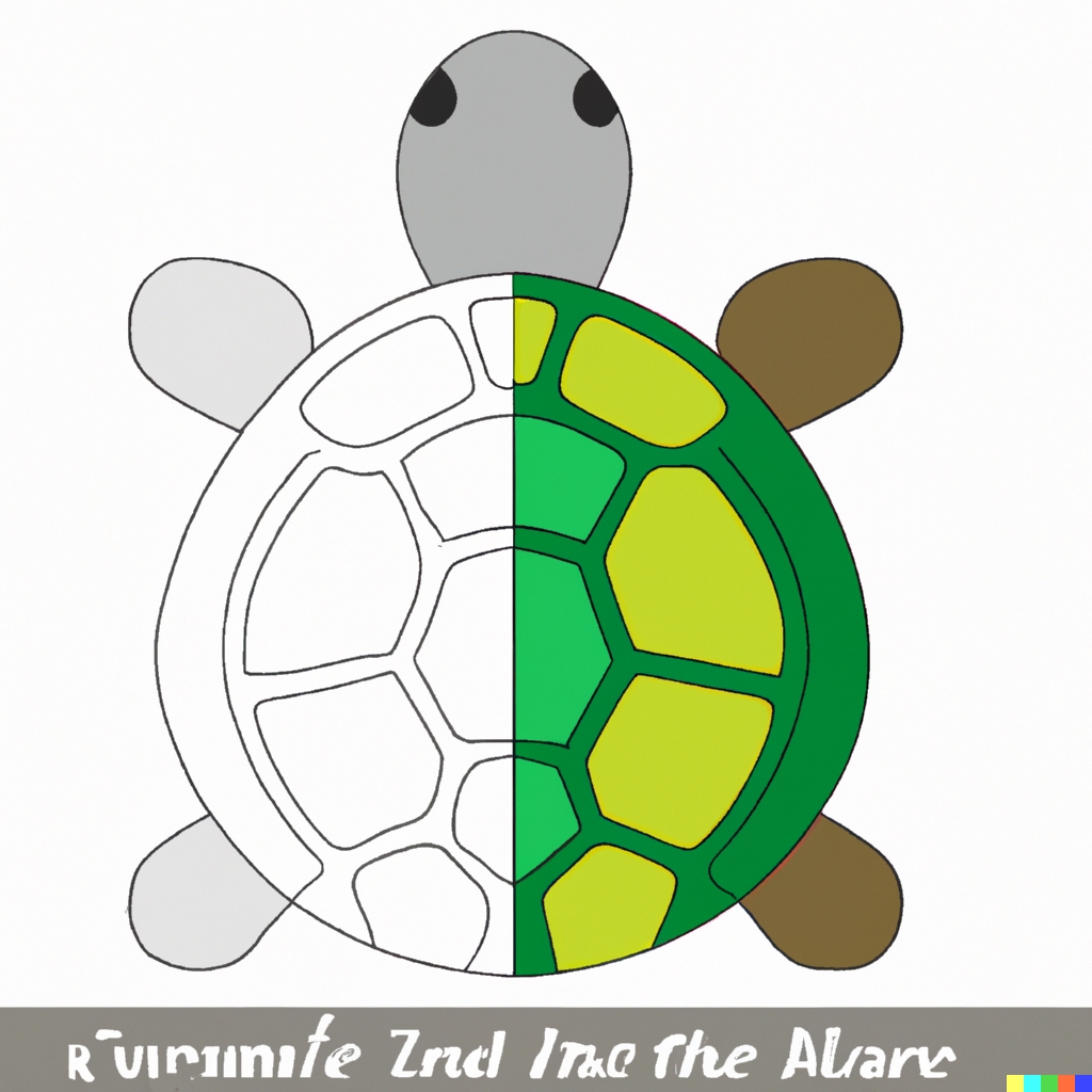 Disegno guscio tartaruga colorare bambini 3