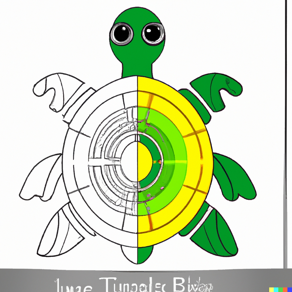 Disegno guscio tartaruga colorare bambini 8