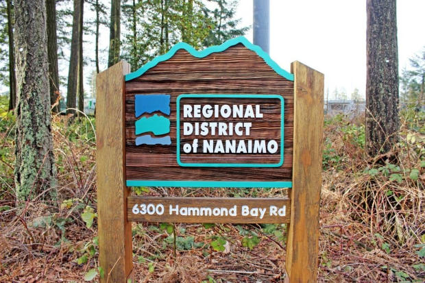 Canada, Nanaimo District Tabellone Parco Regionale Nanaimo