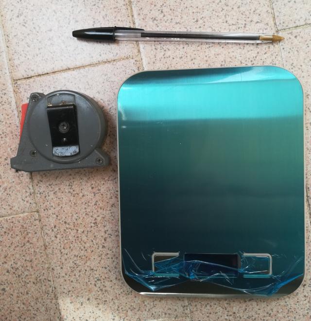 Strumenti utili per pesare la tartaruga Bilancia digitale e metro per pesare tartaruga