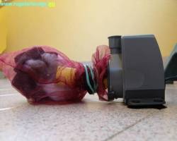 pompa immersione e sacchetto filtro