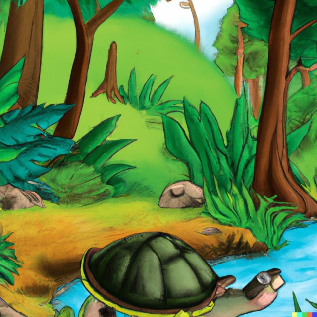 Racconto Timmy tartaruga persa nel bosco