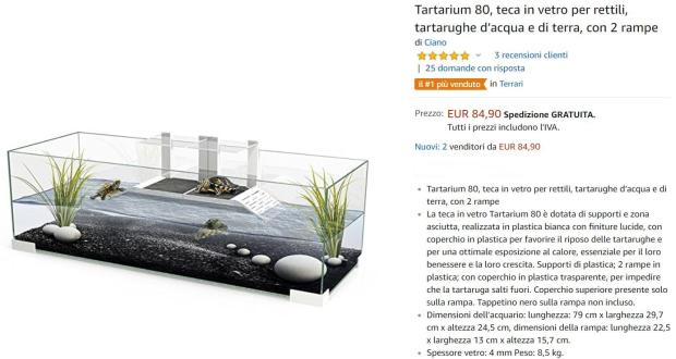 Grande tartarughiera Tartarughiera Tartarium 80