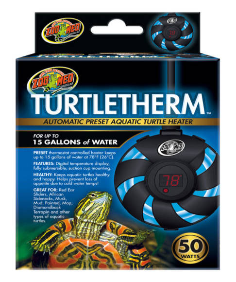 Innovativo riscaldatore per tartarughe d'acqua dolce Zoomed TurtleTherm