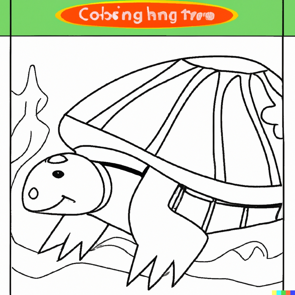 Disegno 4 Tartaruga da colorare e stampare per bambini