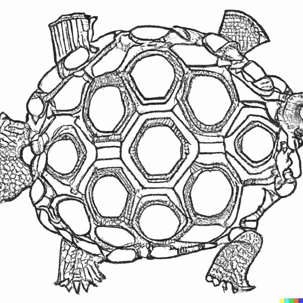 Guscio tartaruga disegno
