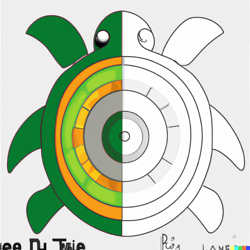 Disegno guscio tartaruga colorare bambini 7