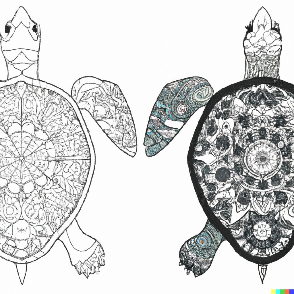 Disegno mandala 2 Tartaruga marina mandala da colorare