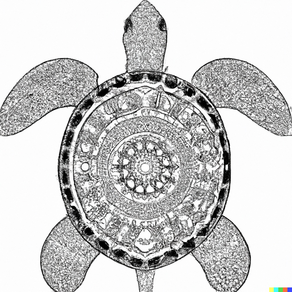 Disegno mandala 4 Tartaruga marina mandala da colorare 3