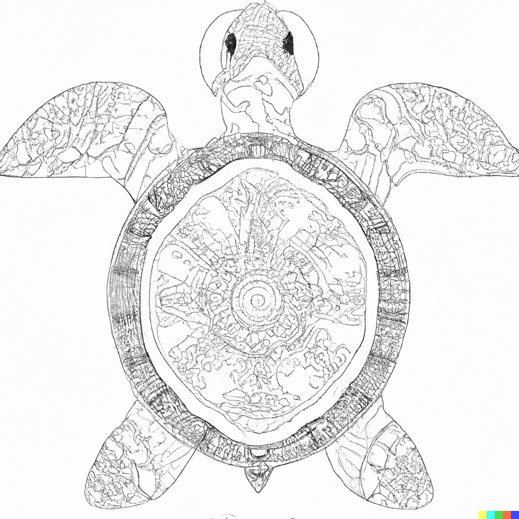 Disegno mandala 5 Tartaruga marina mandala da colorare 4