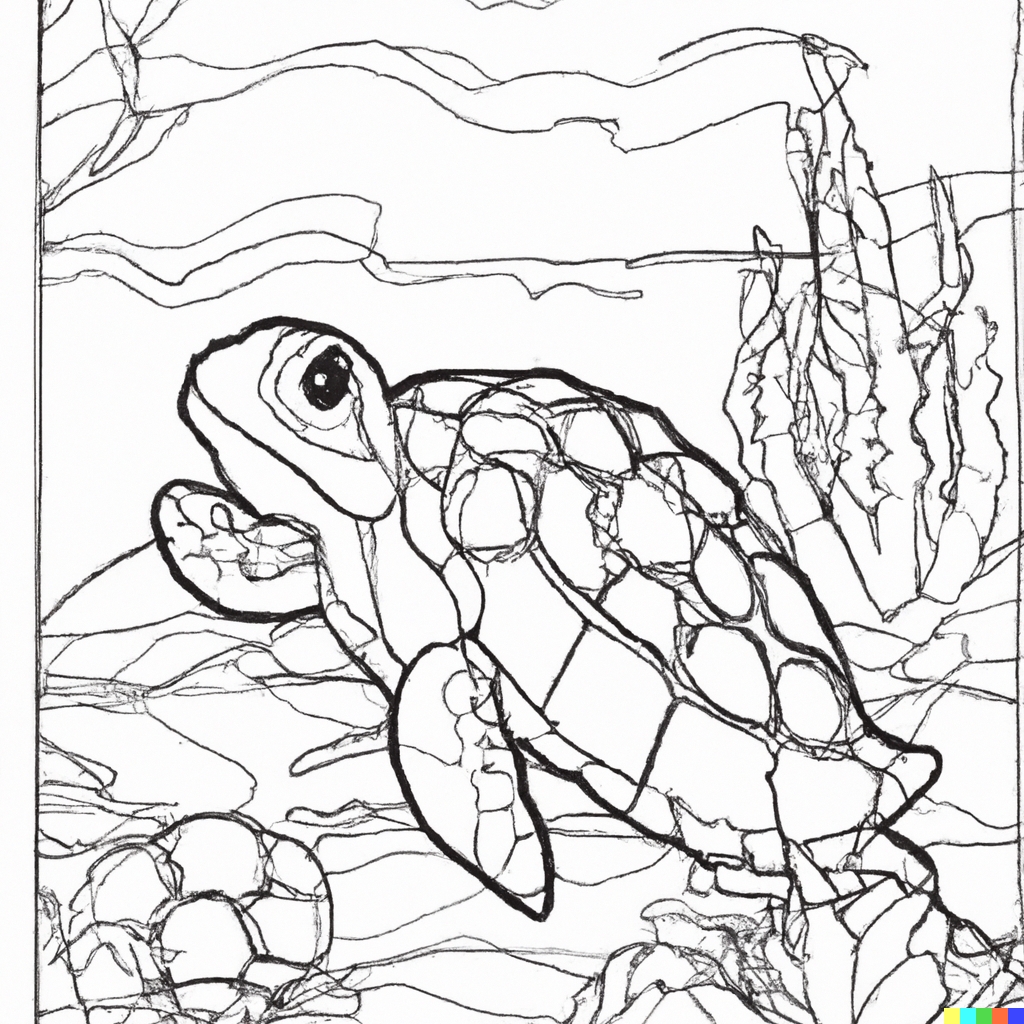 Disegno di tartarughe marine