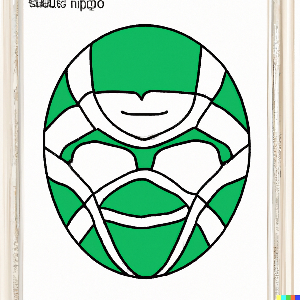 Maschere ninja 6 Maschera tartaruga TMNT da colorare