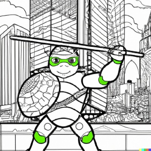 Disegnini LEGO Turtles da colorare