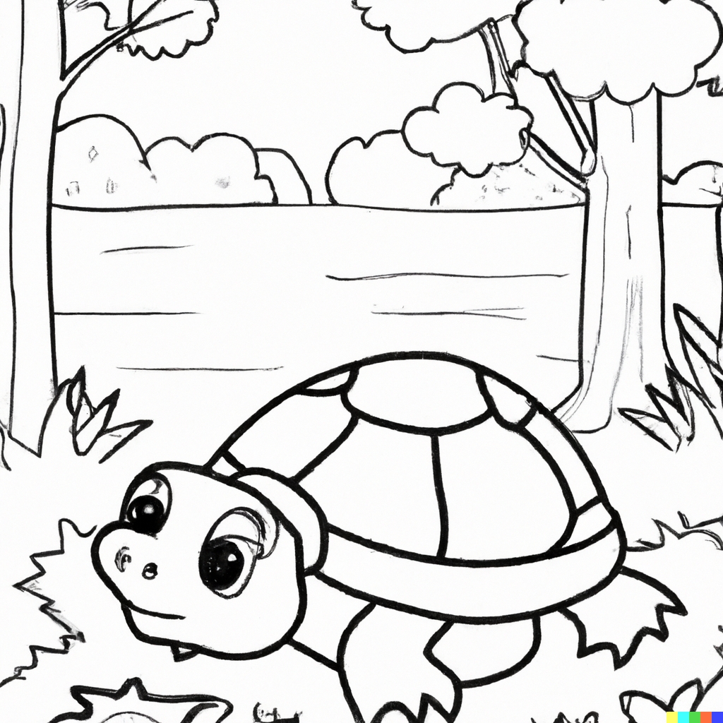 Disegno di tartaruga di terra Tartaruga di terra da colorare disegno 2