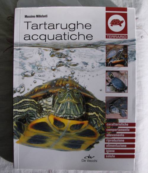 'Tartarughe acquatiche' un manuale utile per crescerle bene Copertina libro tartarughe acquatiche
